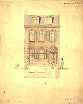 Design para o Little Theatre, Haymarket, c.1800 (aguarela sobre papel) de English School