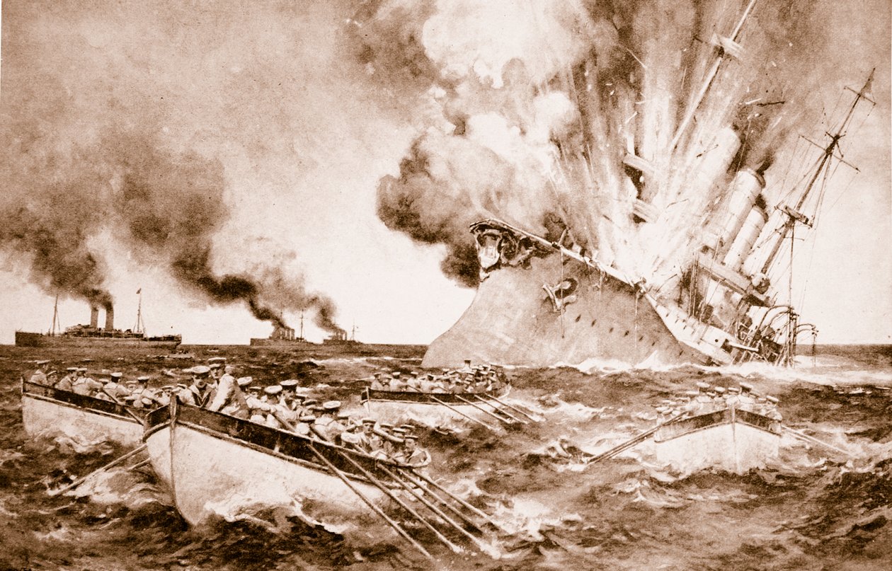 Destruição do Dresden off Fernandez em 14 de março de 1915, 1914-19 de English School