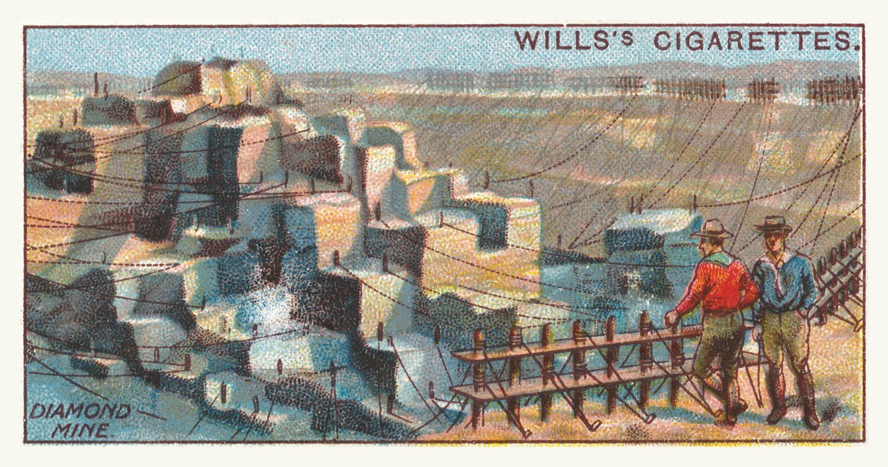 Mina de diamantes (cromolitho) de English School