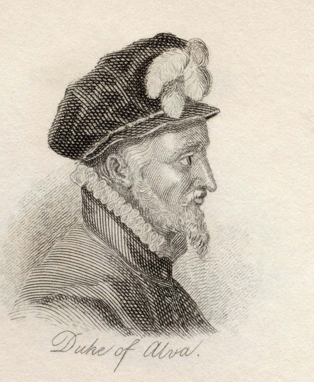 Don Fadrique Alvarez de Toledo, do &39;Crabb&39;s Historical Dictionary&39;, publicado em 1825 de English School