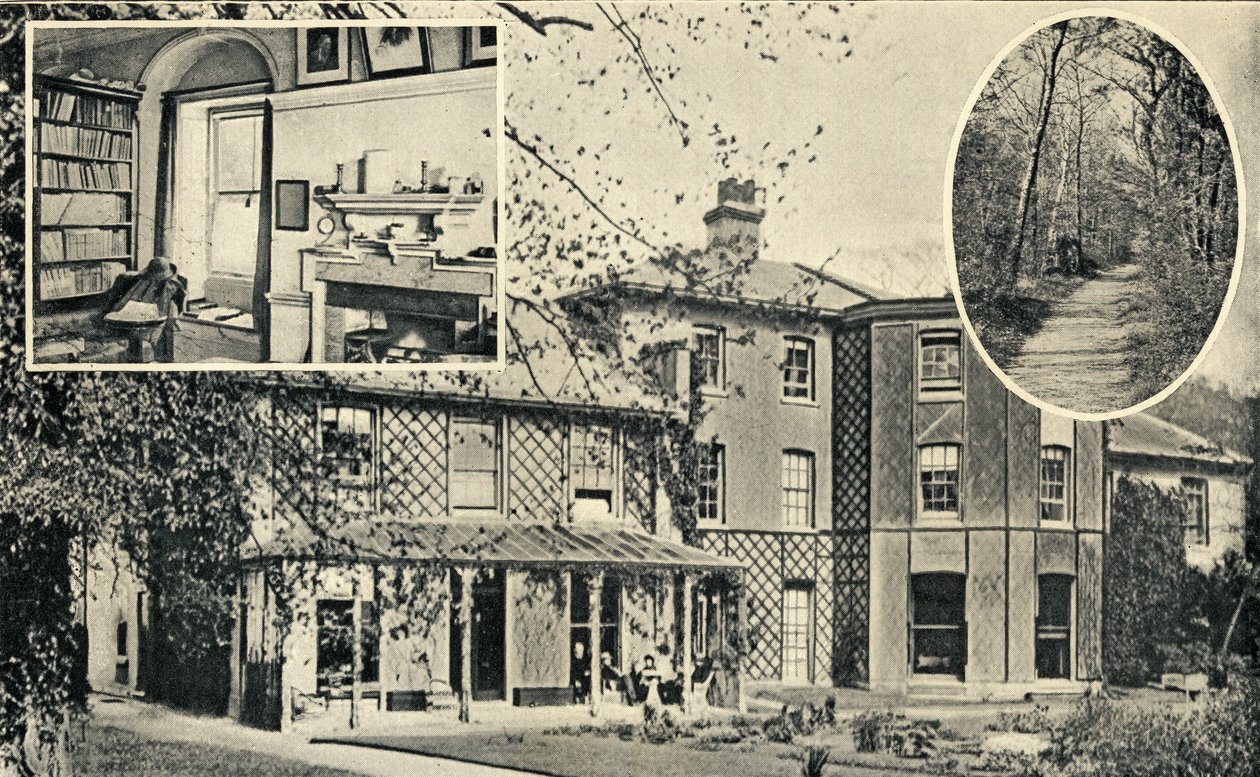 Down House, Downe, casa de Charles Darwin (1809-82) de 1842 de English School