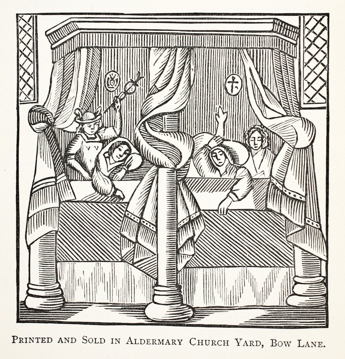 Sonhos e Moles, ilustração de Chap-livros do século XVIII por John Ashton, pub. 1882 de English School