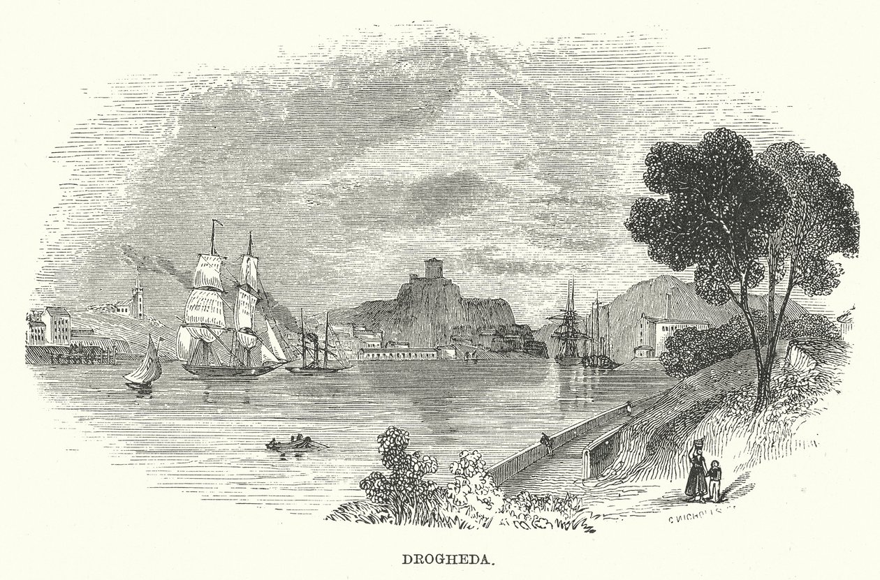 Drogheda (gravura) de English School