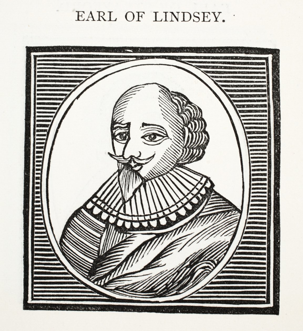 Conde de Lindsey, ilustração de Chap-livros do século XVIII por John Ashton, pub. 1882 de English School