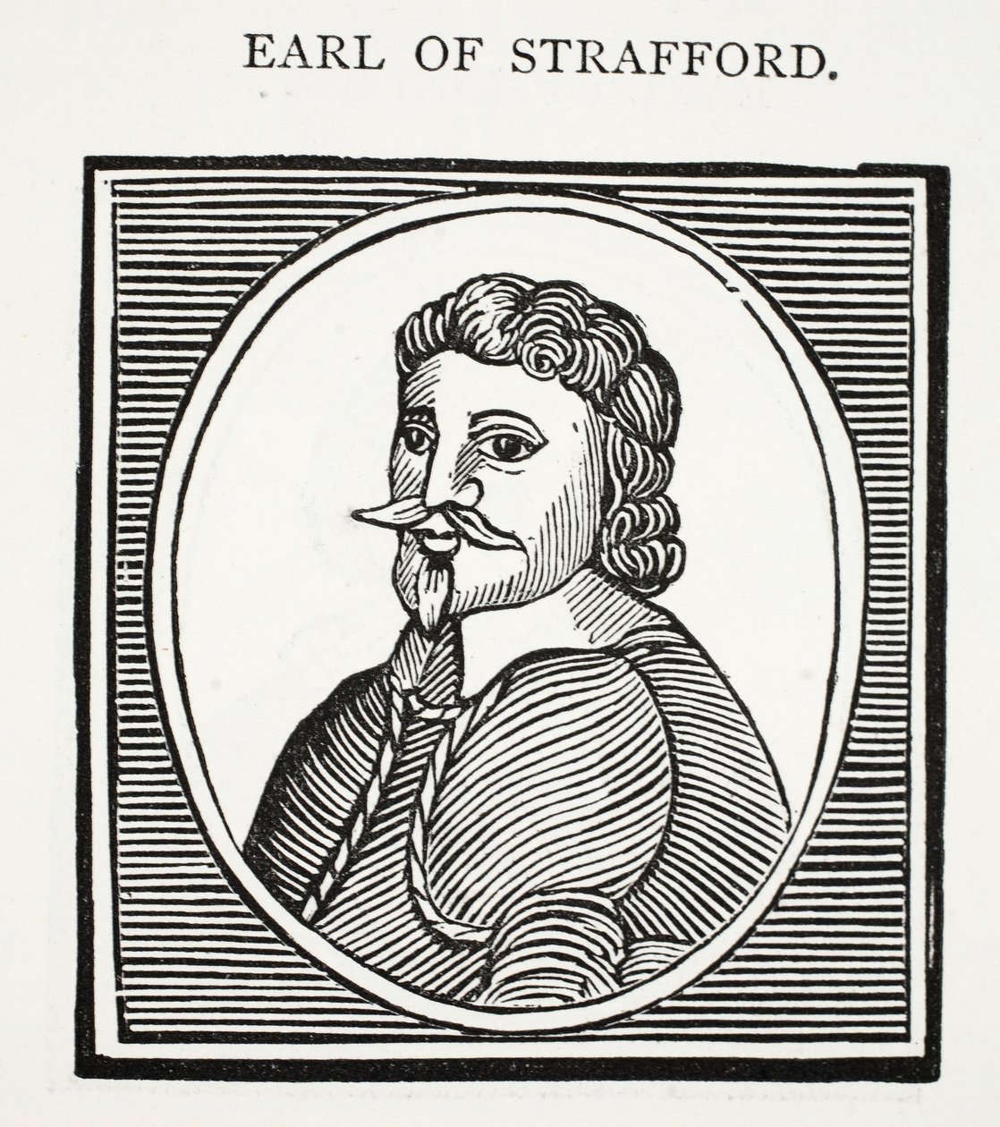 Conde de Strafford, ilustração de Chap-livros do século XVIII por John Ashton, pub. 1882 de English School