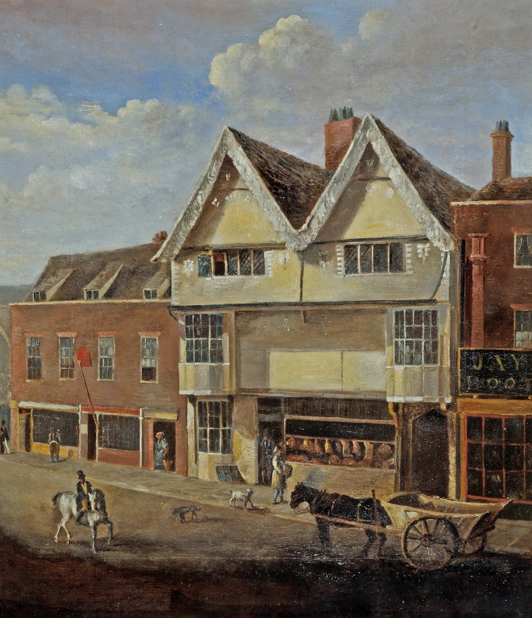 Eastgate Street Gloucester, c.1830 de English School