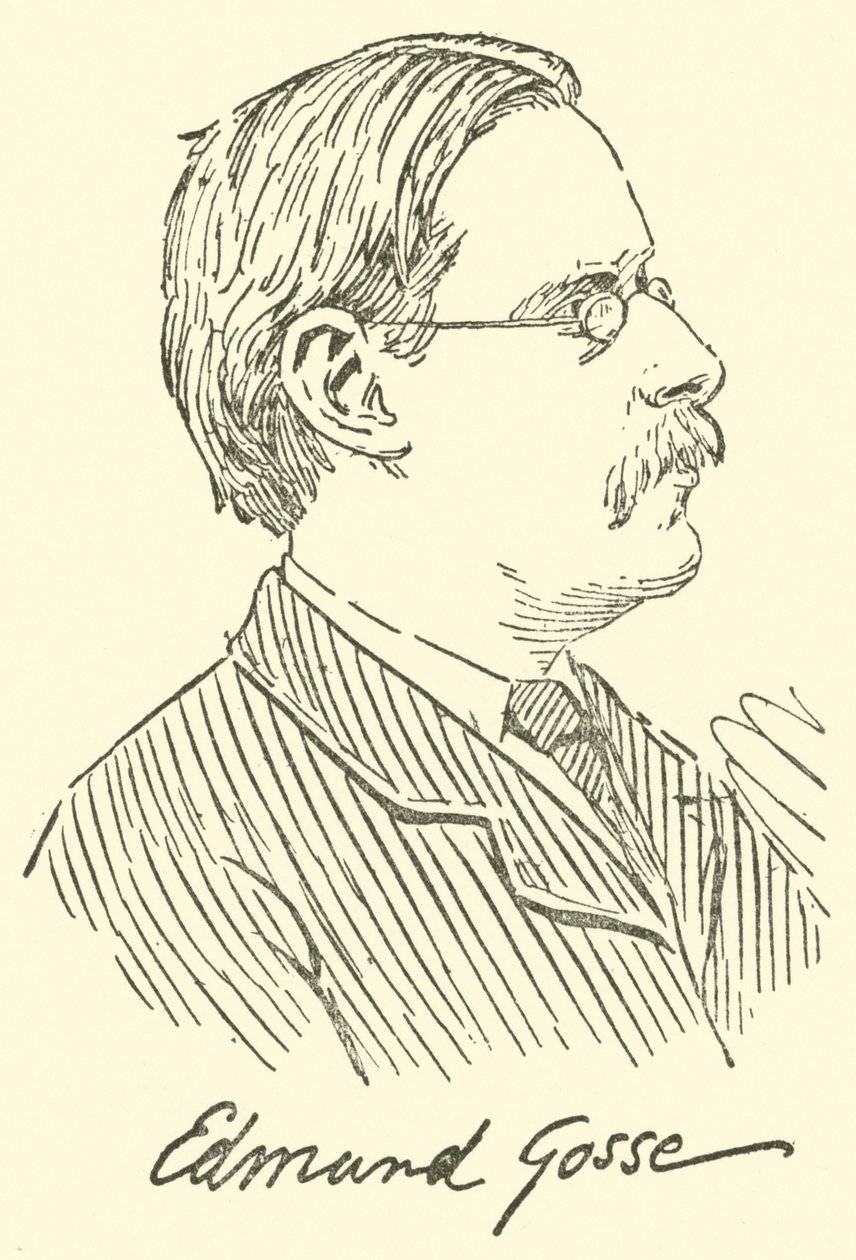 Edmund Gosse (gravura) de English School