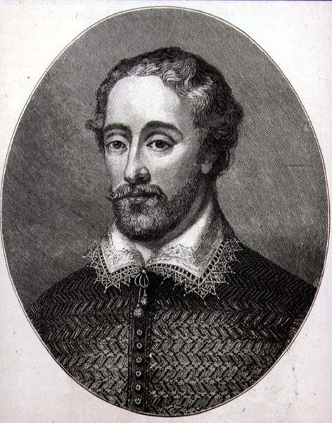 Edmund Spenser (c.1552-99) (gravura) de English School