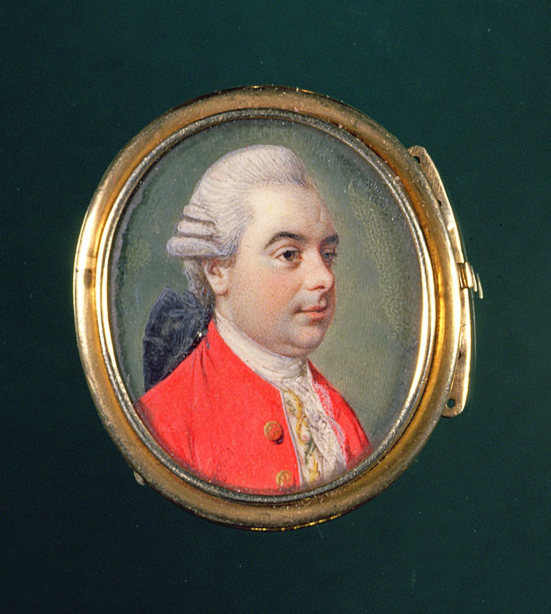 Edward Gibbon, c.1790 (wc em pergaminho) de English School
