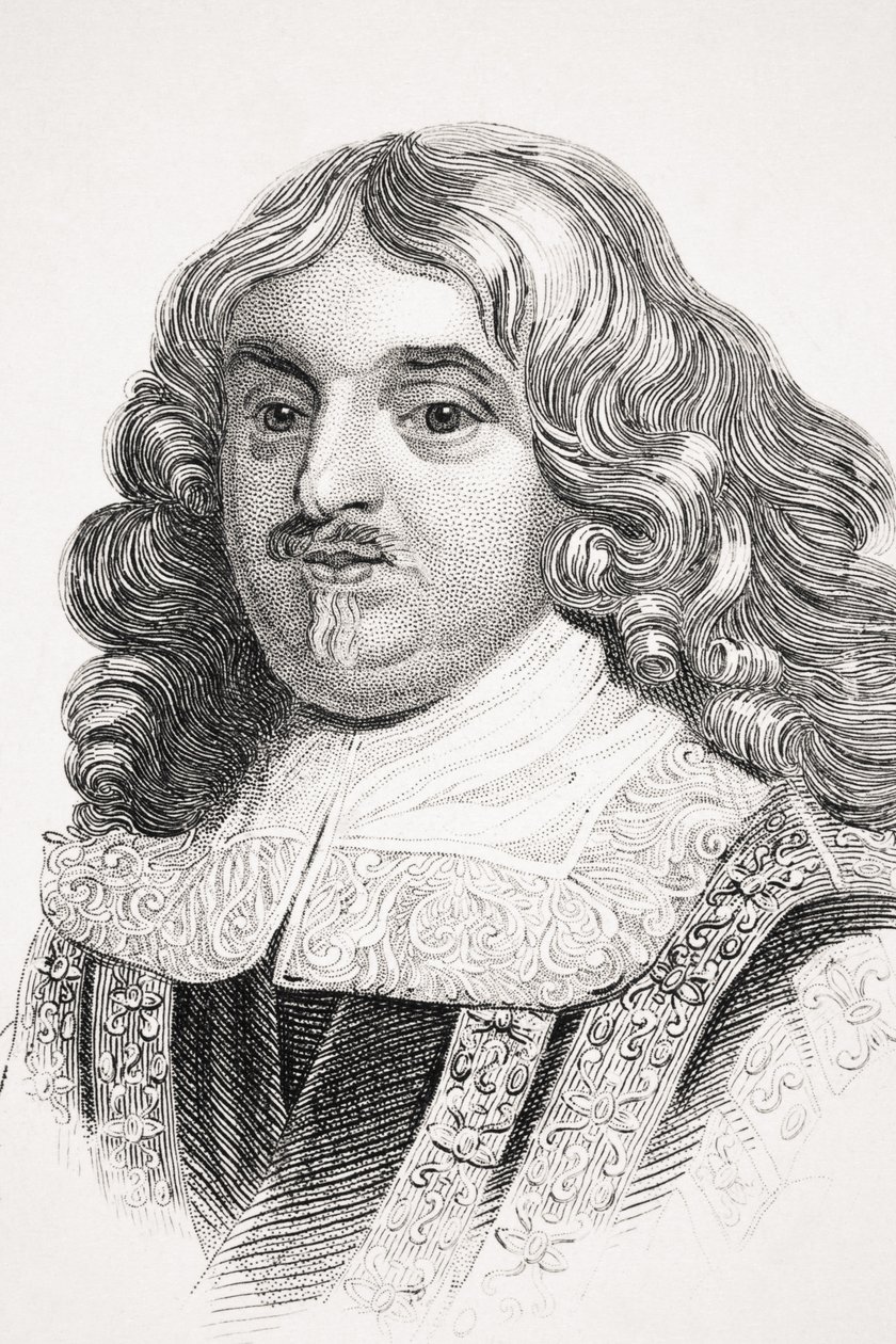 Edward Hyde, ilustração de &39;Old England&39;s Worthies&39; de Lord Brougham, publicado em 1880 de English School