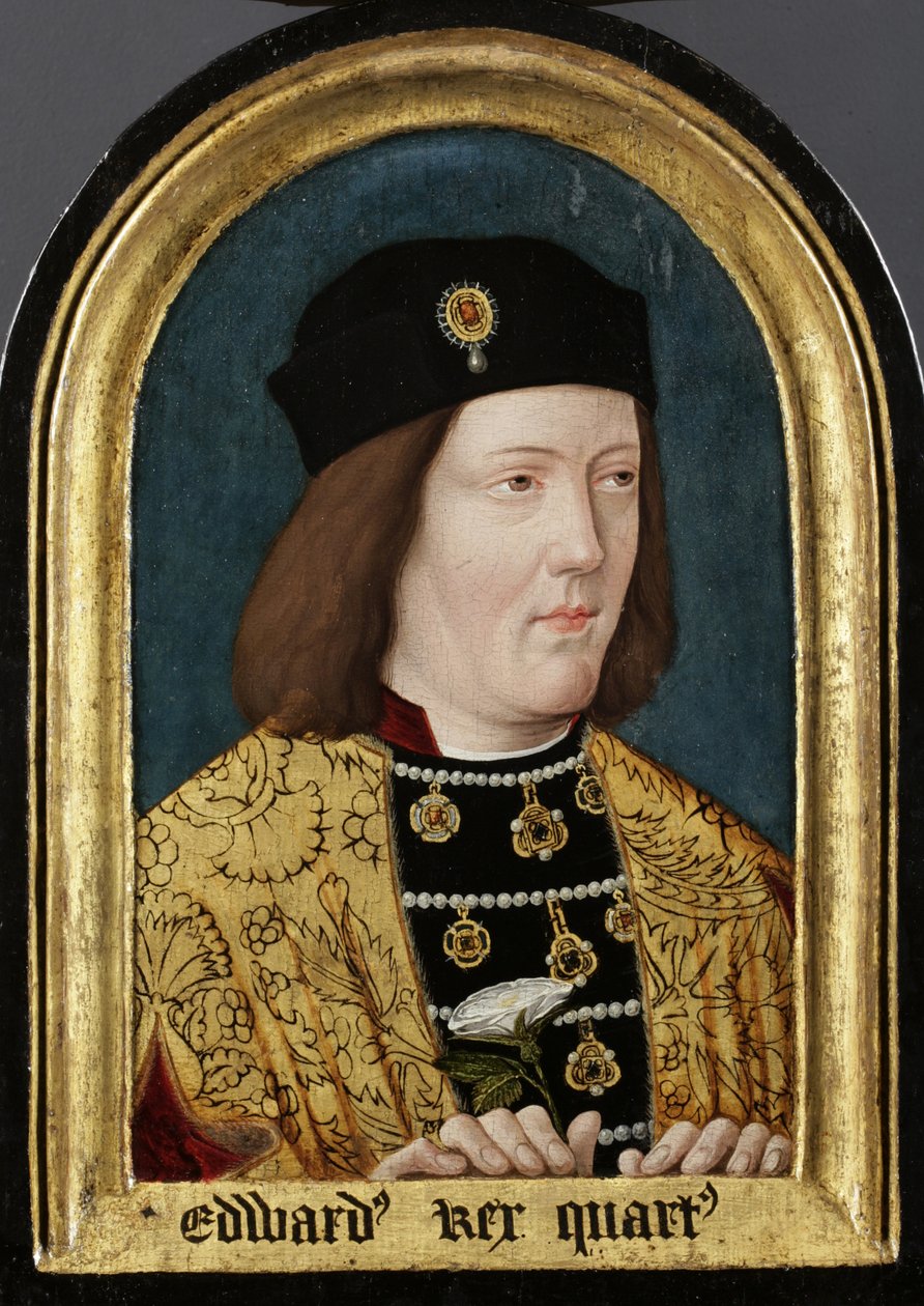 Edward IV, c.1510-1540 (óleo no painel) (veja também 235435) de English School