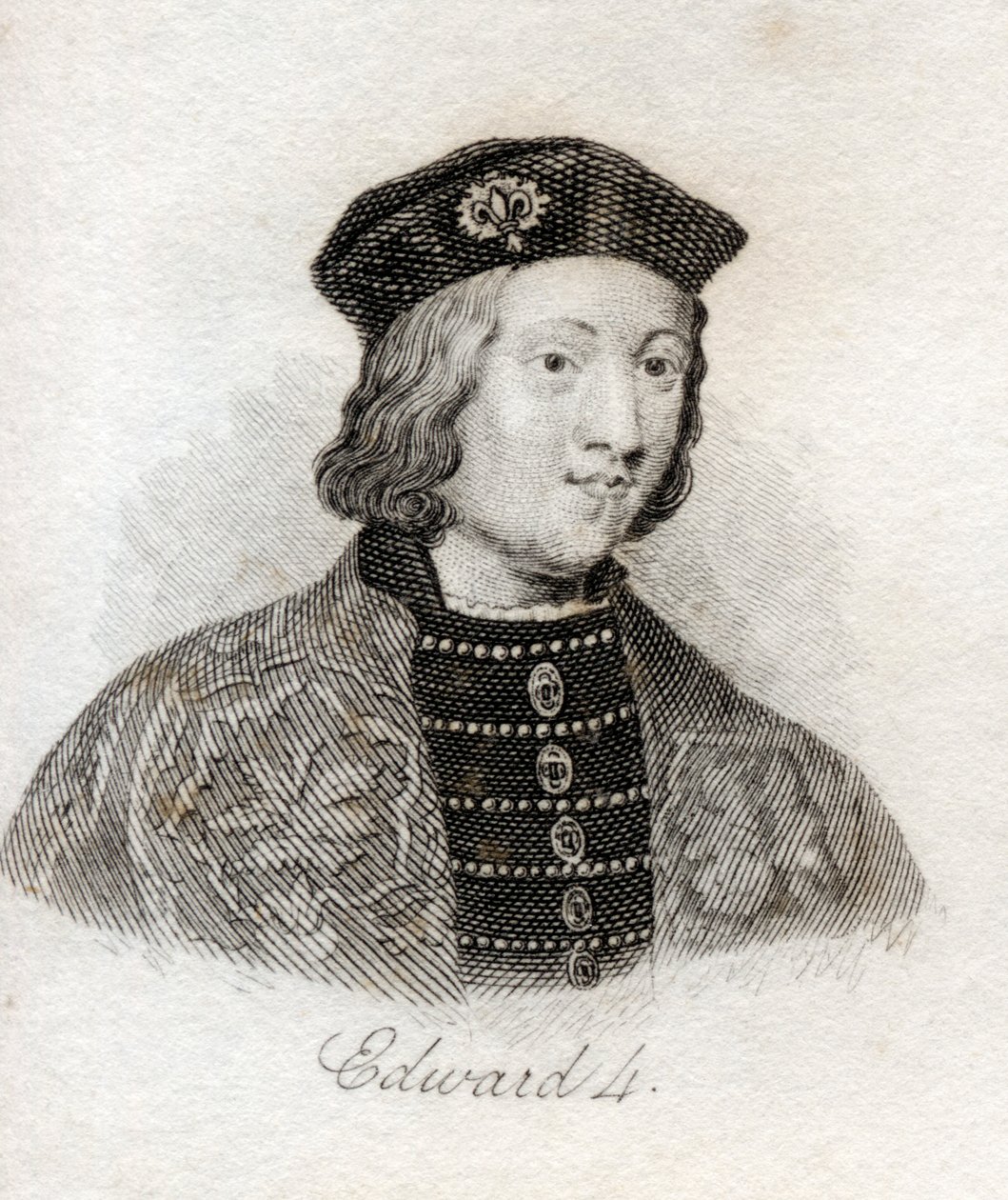 Edward IV, do &39;Crabb&39;s Historical Dictionary&39;, publicado em 1825 de English School