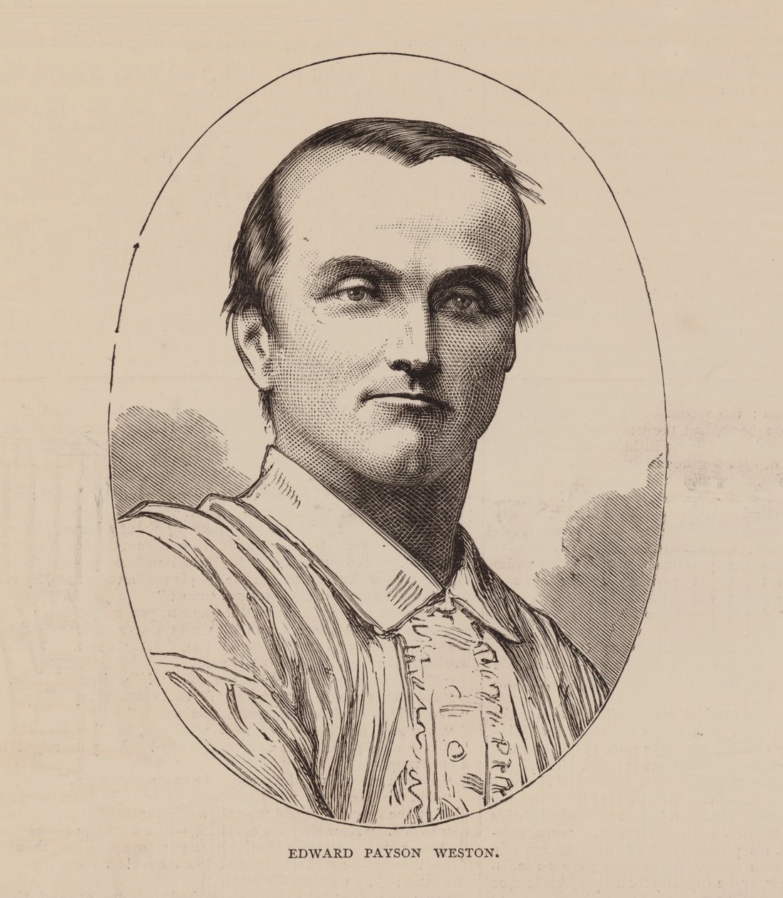 Edward Payson Weston (gravura) de English School
