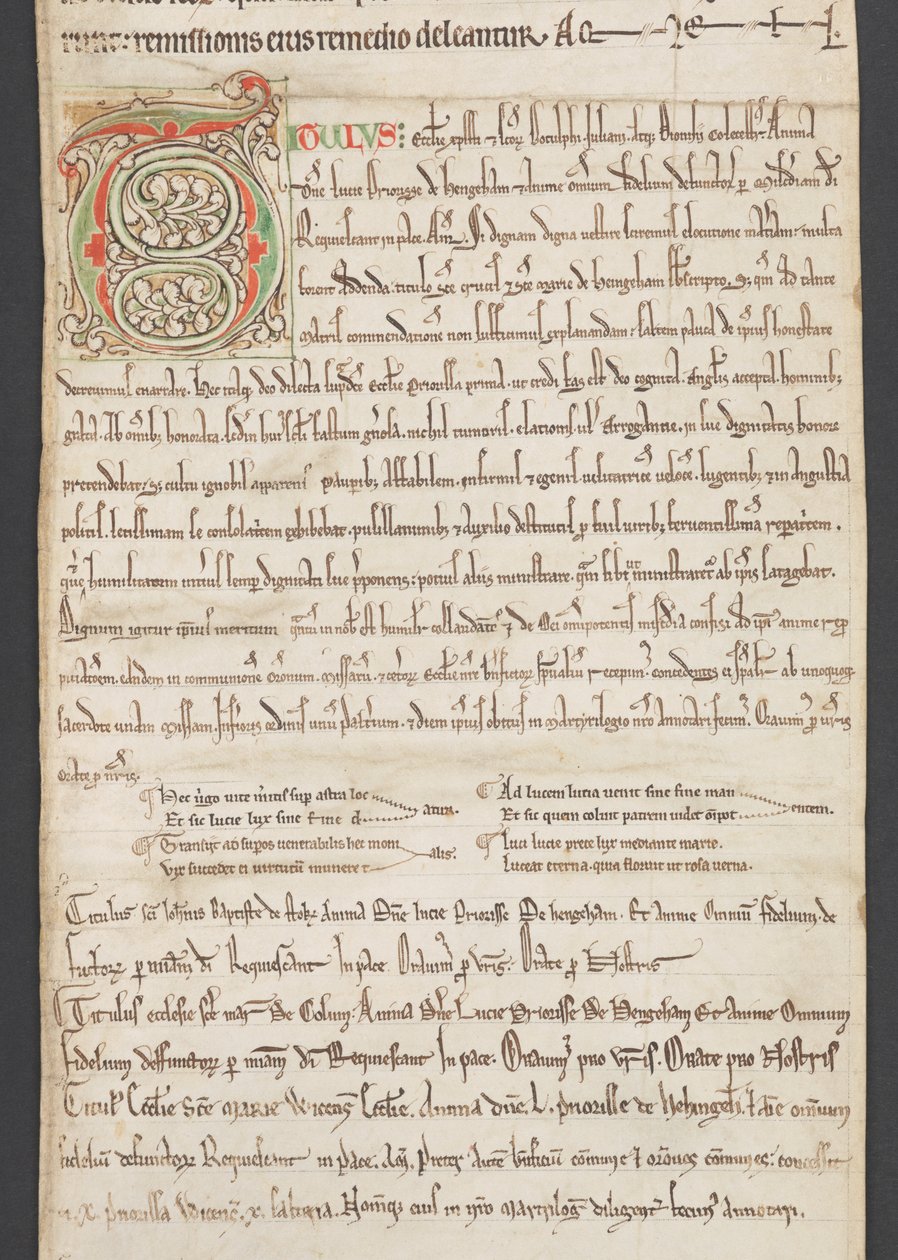Egerton MS 2849, Membrana III, c.1225-30 (velino) de English School