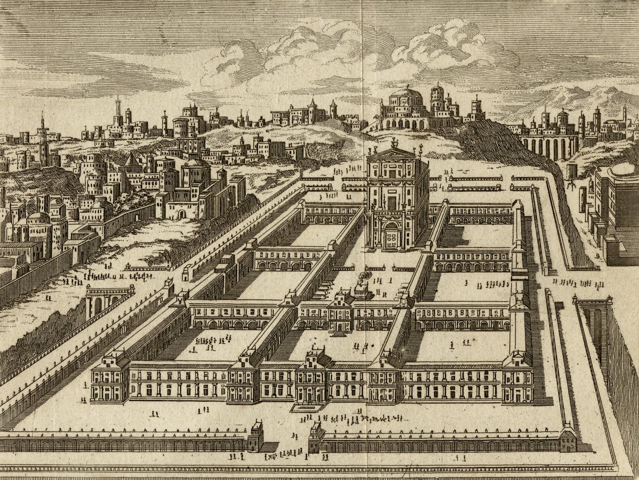 Elevação do Templo de Jerusalém como construído por Herodes de English School