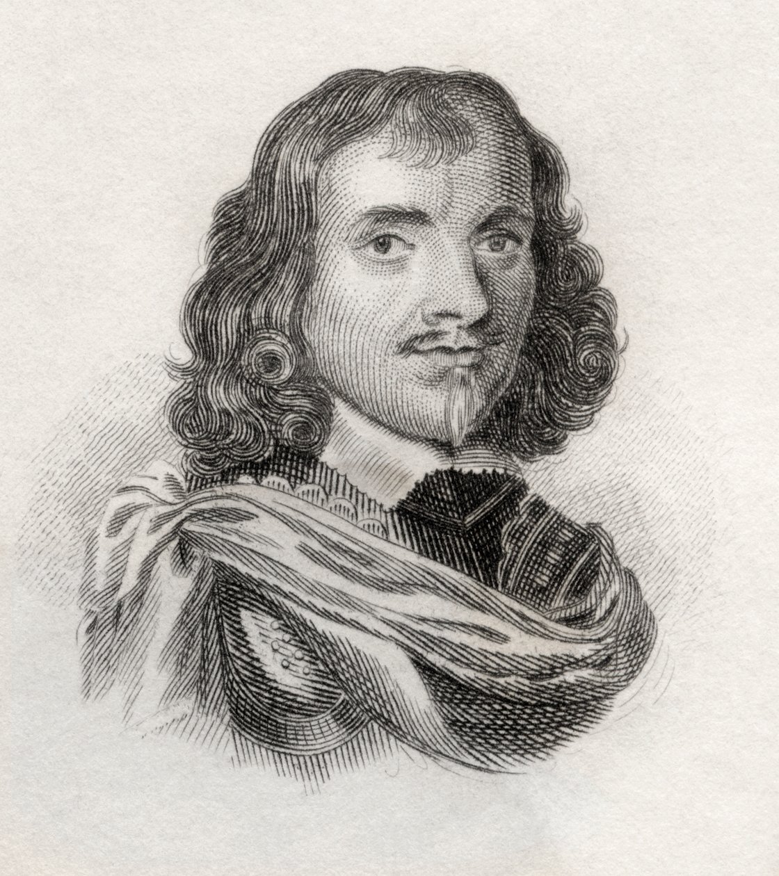 Elias Ashmole, do "Crabbes Historical Dictionary", publicado em 1825 de English School