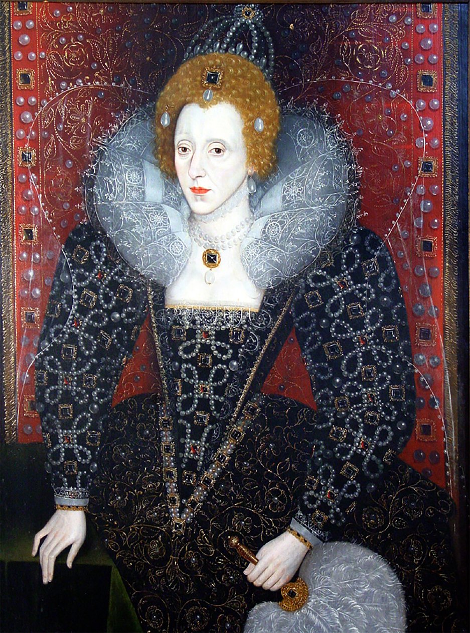 Isabel I (1533-1603), c.1590 (óleo sobre painel) de English School