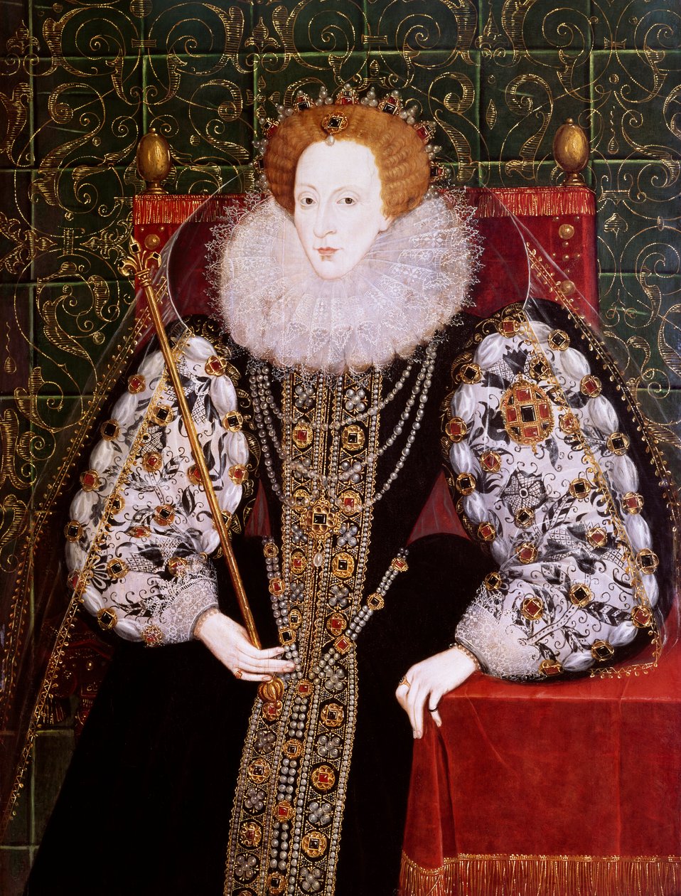 Isabel I, c.1590 (óleo sobre painel) de English School