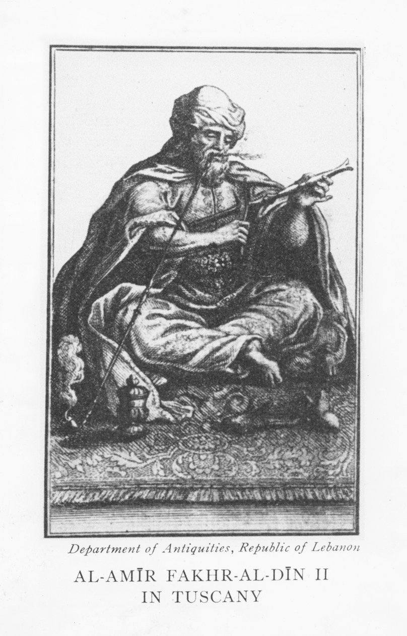 Emir Fakhr-al-Din II (gravura) de English School
