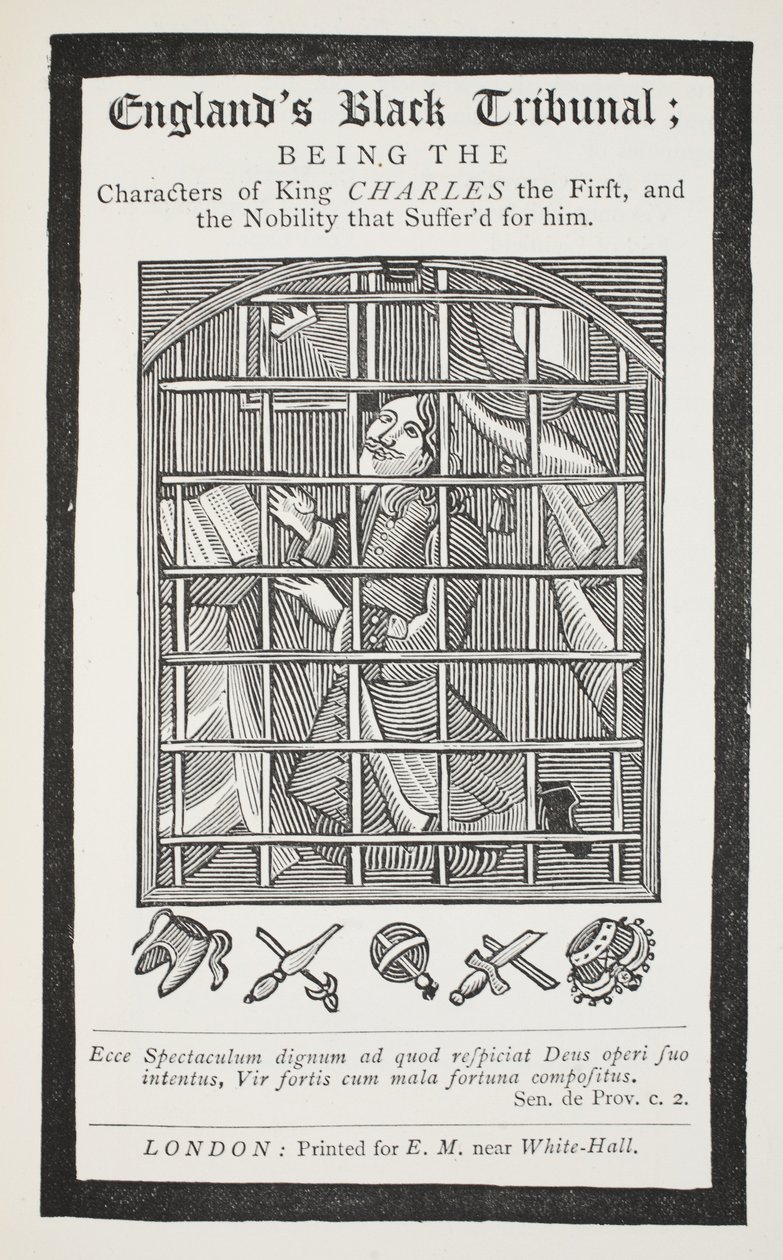 Tribunal preto de Englands, ilustração dos Chapu-livros do século XVIII por John Ashton, bar. 1882 de English School