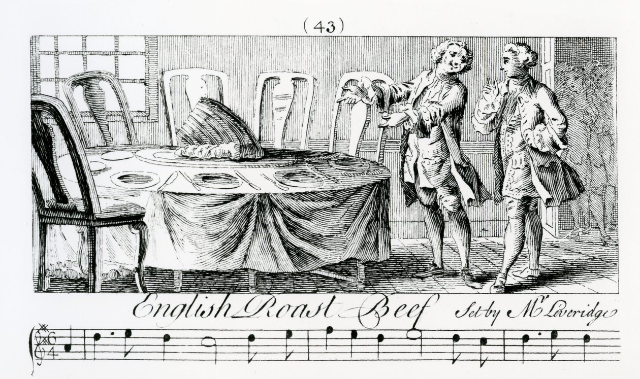 "English Roast Beef", de M. Leveridge. de English School