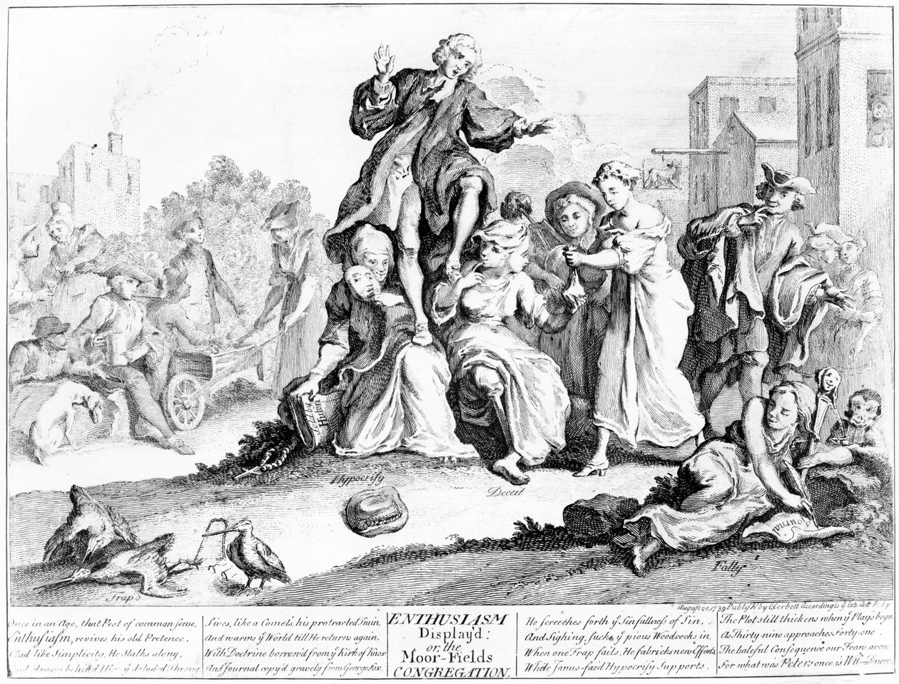 Entusiasmo exposto, ou Congregação dos Campos de Mouro, 1739 de English School