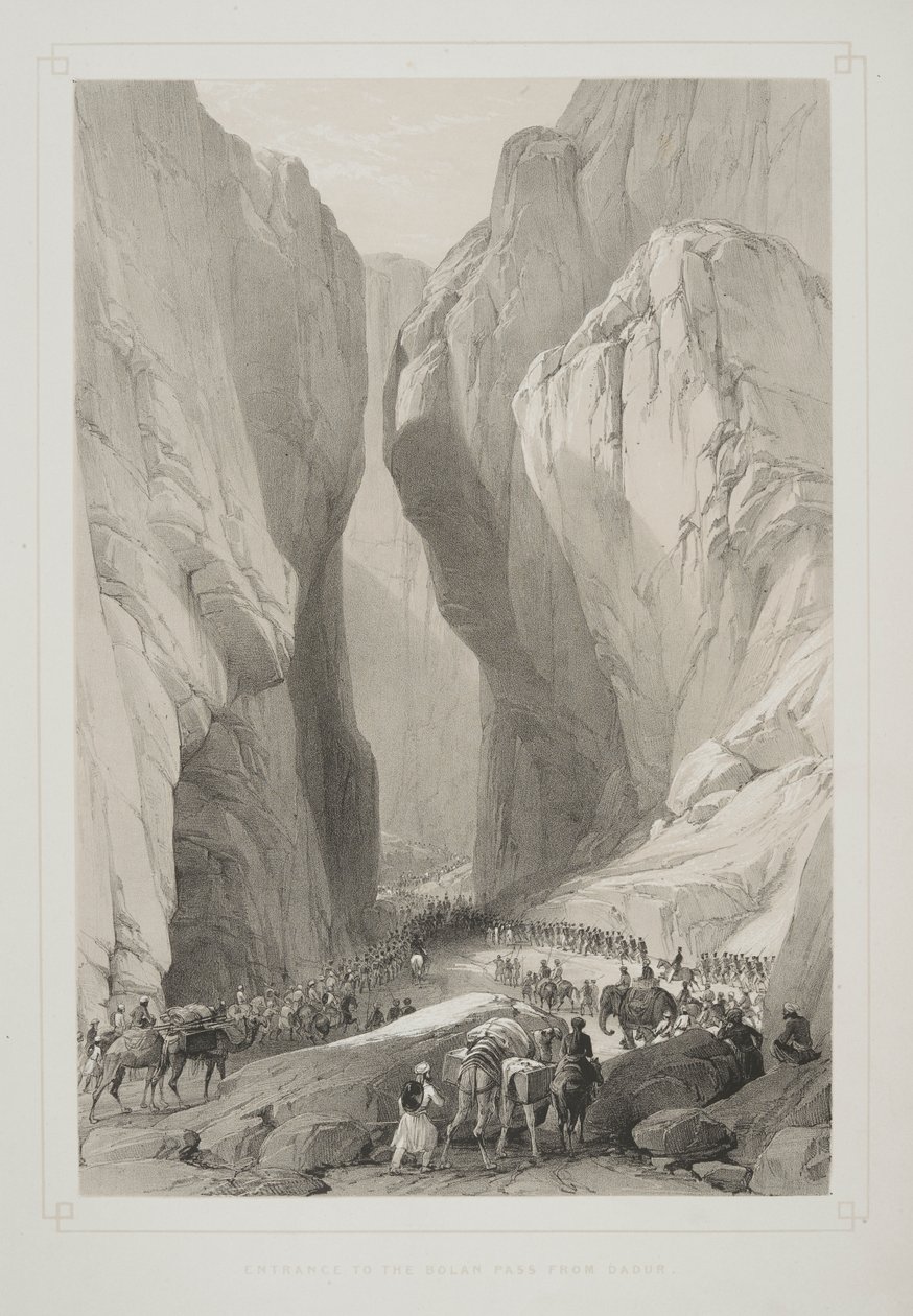 Entrada para o Bolan Pass de Dadur, de 