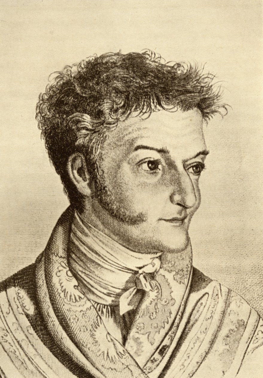 Ernst Theodor Amadeus Hoffmann (1776-1822) (gravura) de English School