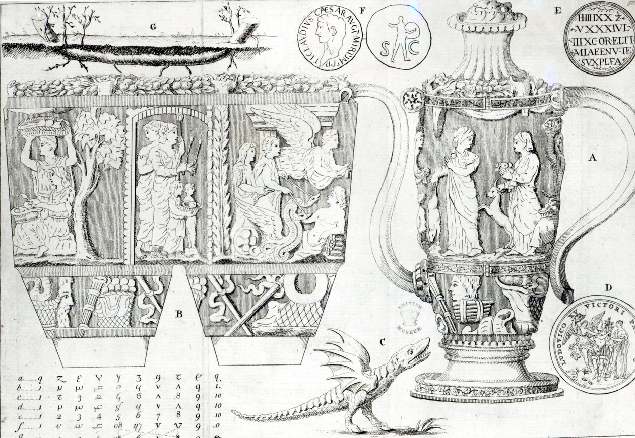 Vaso e Desenhos Etruscos de English School