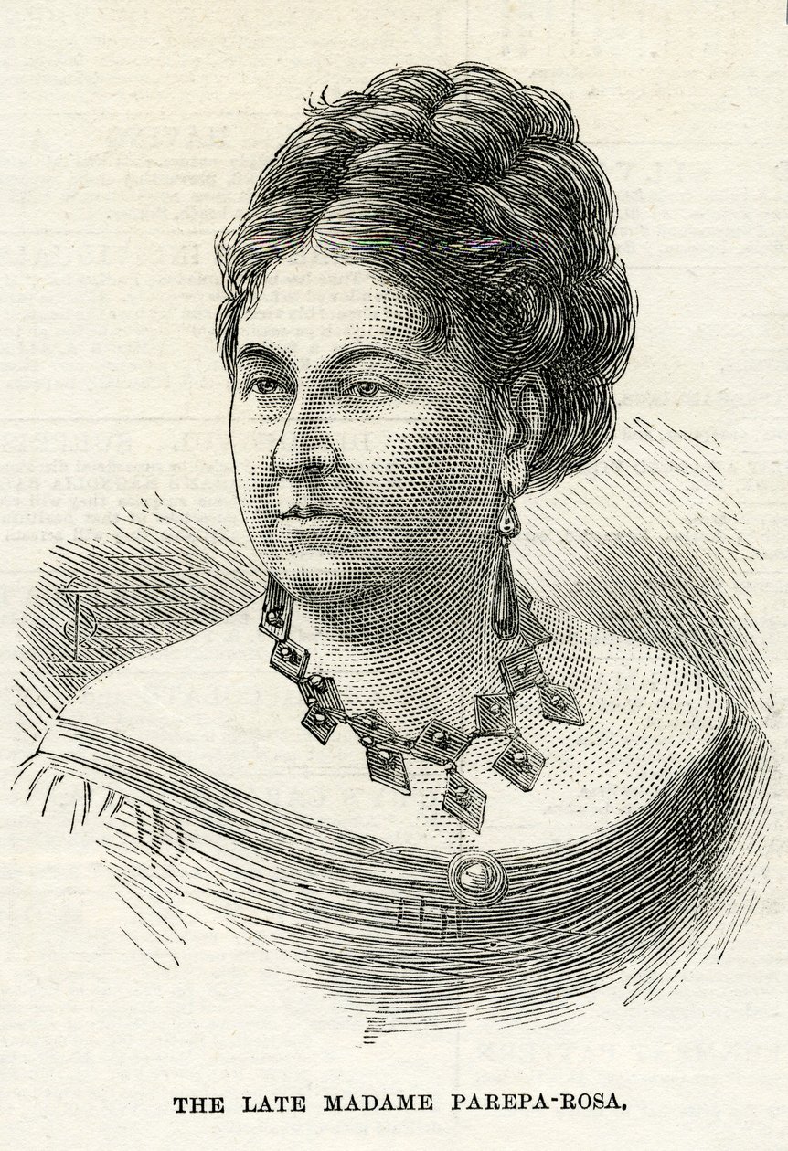 Euphrosyne Parepa-Rosa, Ilustração para o gráfico, 7 de fevereiro de 1874 de English School