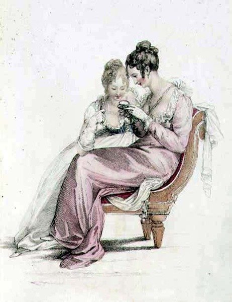Vestido de noite ou completo, placa de moda do Ackermann