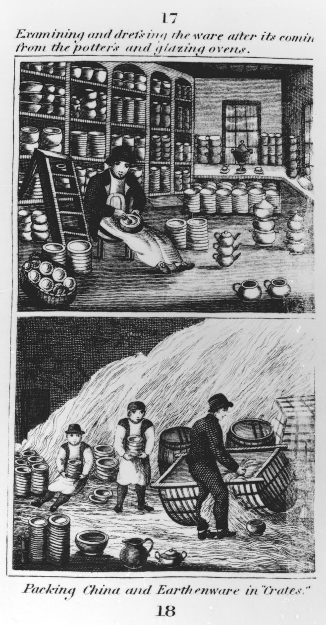 Examinando e vestindo o artigo, 1827 de English School