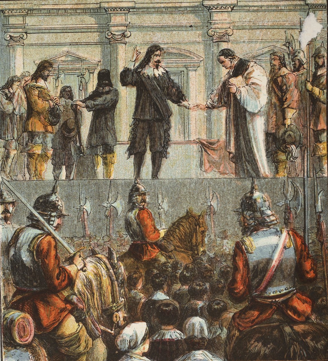 Execução de Charles I, pub. 1890 de English School