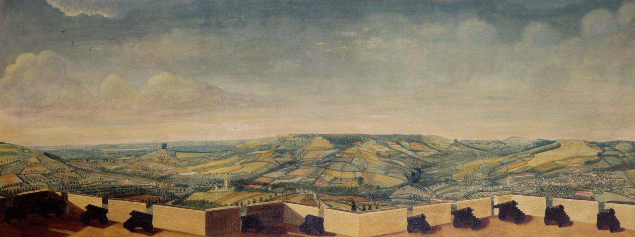 Extensa paisagem visto do Forte de Rodborough, c.1764 (para detalhes, ver 65822, 65823 e 3707654) de English School