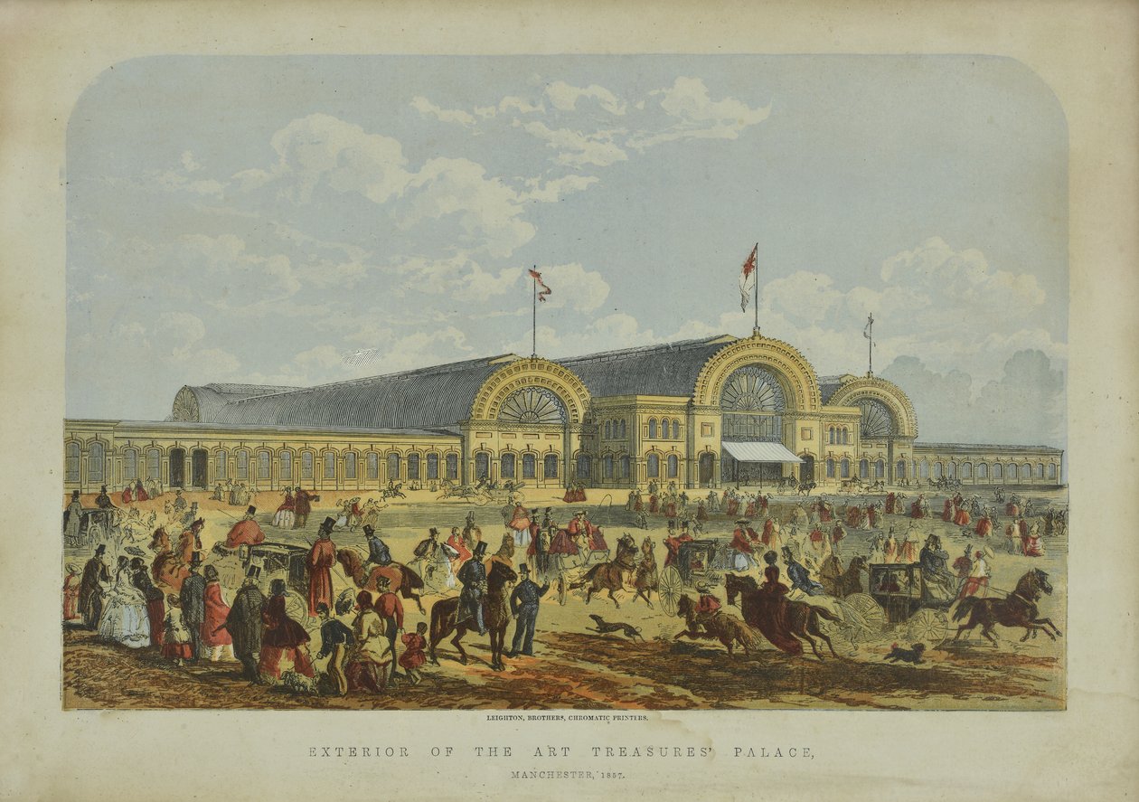 Exterior do Palácio dos Tesouros da Arte, 1851 de English School