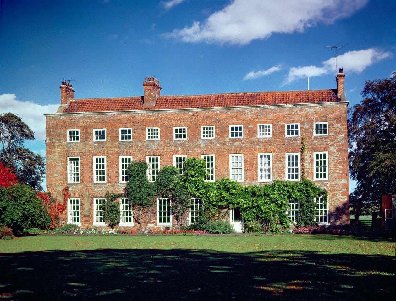 Vista exterior, de, baixo, Middleton, corredor, middleton, st. George, durham de English School