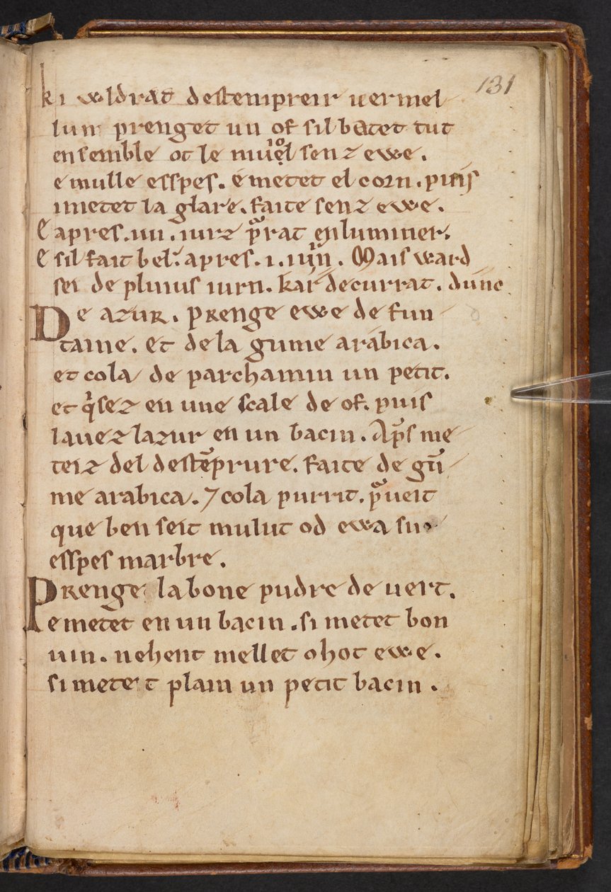 Extractos da Historia Anglorum de Henrique de Huntingdon, Cotton MS Titus D XXIV, f.131r (velino) de English School