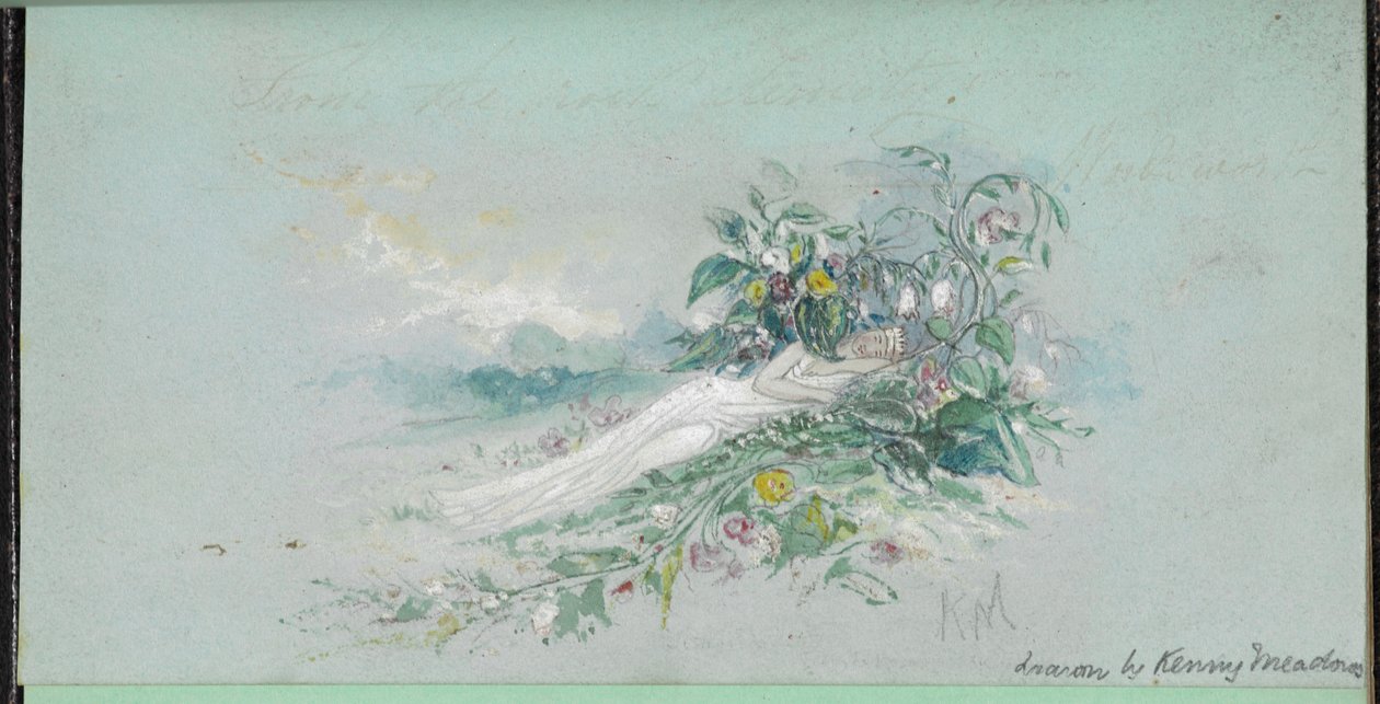F.7: Uma mulher entre flores, de um 