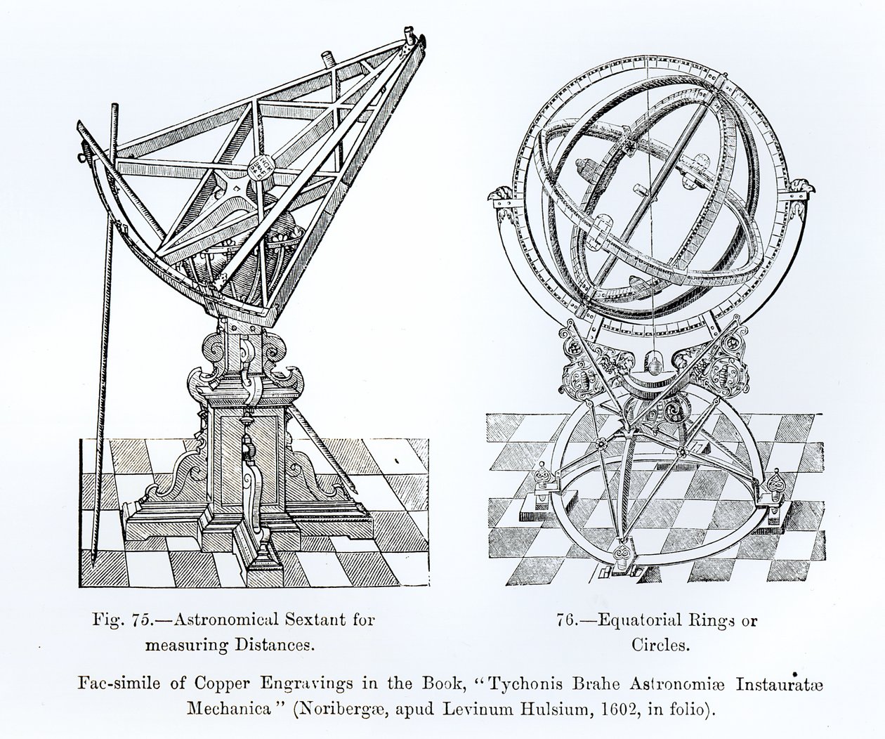 Fac-símile de Gravuras de cobre de Tychonis Brahe Astronomiae Instauratae Mechanica, 1602 de English School