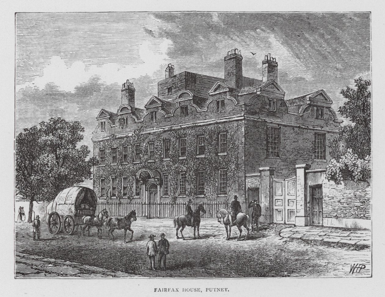 Fairfax House, Putney (litografia) de English School