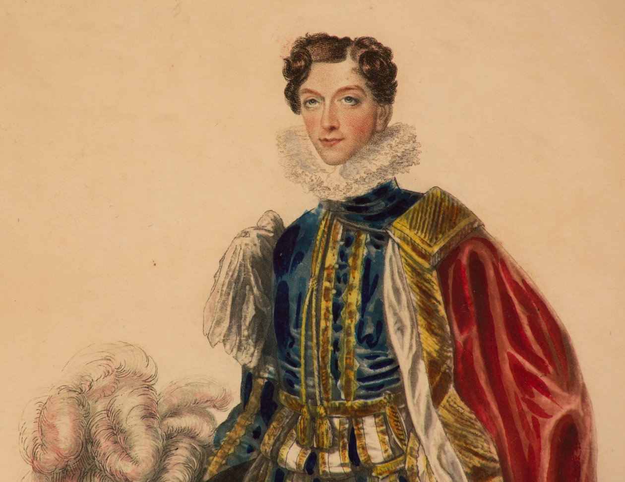Prato da moda para a coroação do Rei Jorge IV de English School