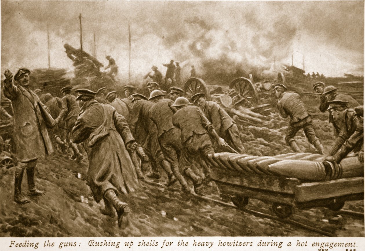 Alimentando as armas, 1914-19 de English School