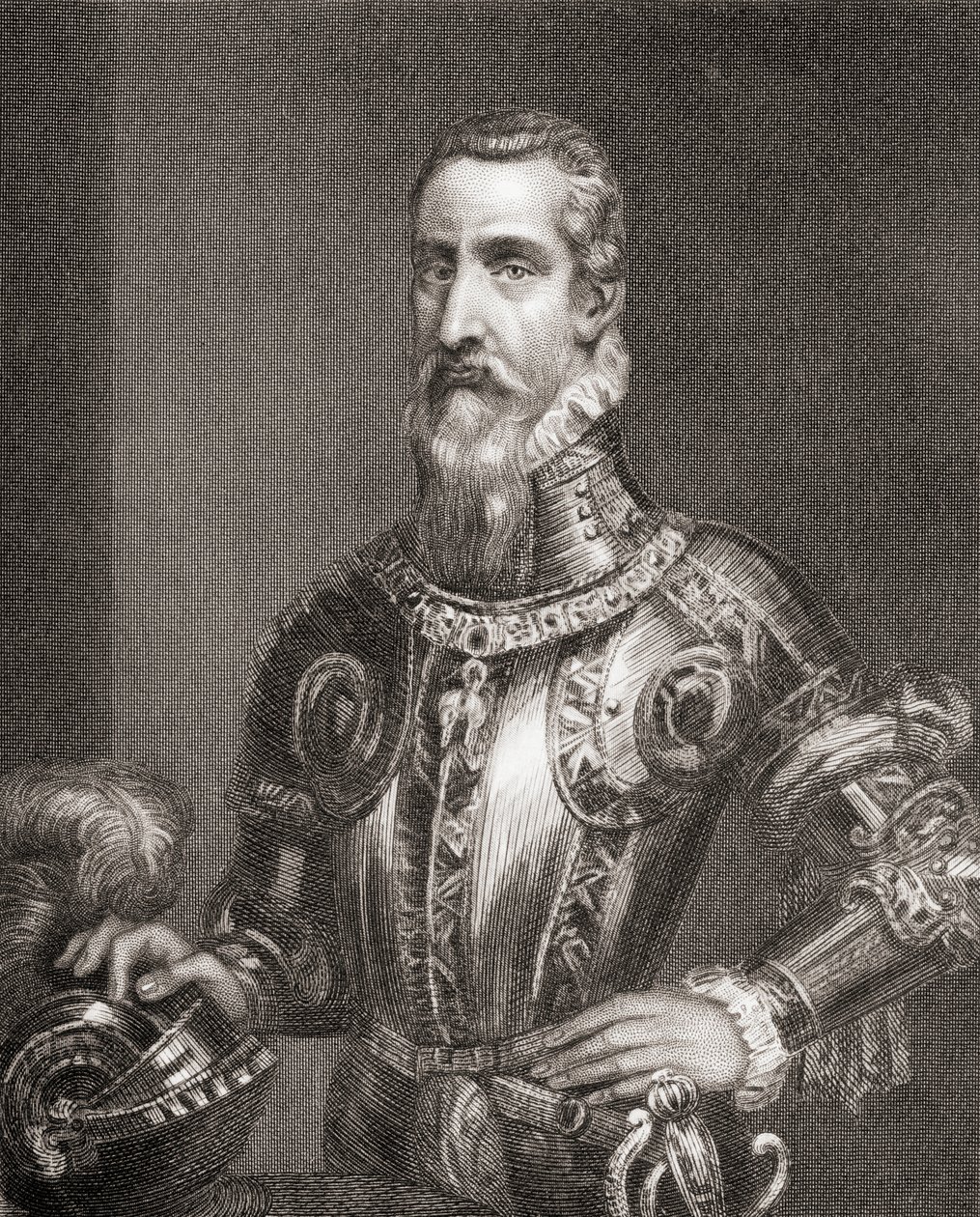 Fernando Álvarez de Toledo e Pimentel, de &39;História do Reino de Filipe II&39;, publicado em 1855 de English School