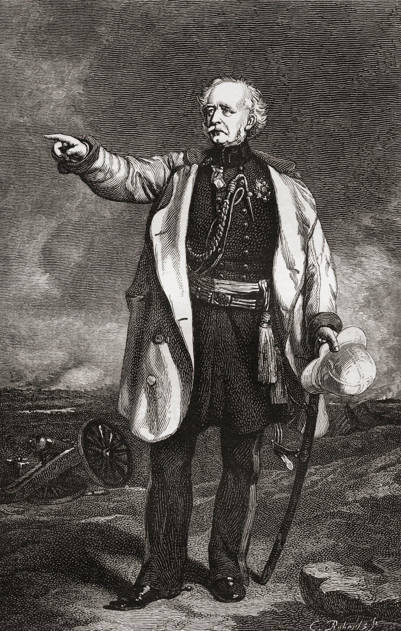 Marechal de campo Hugh Gough, da revista de arte, publicado em 1878 de English School