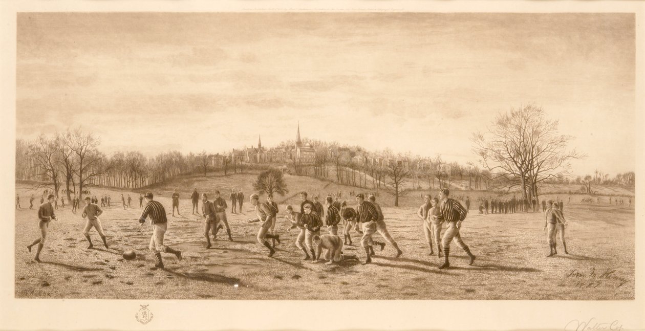 Futebol na escola de Harrow, 1887 de English School