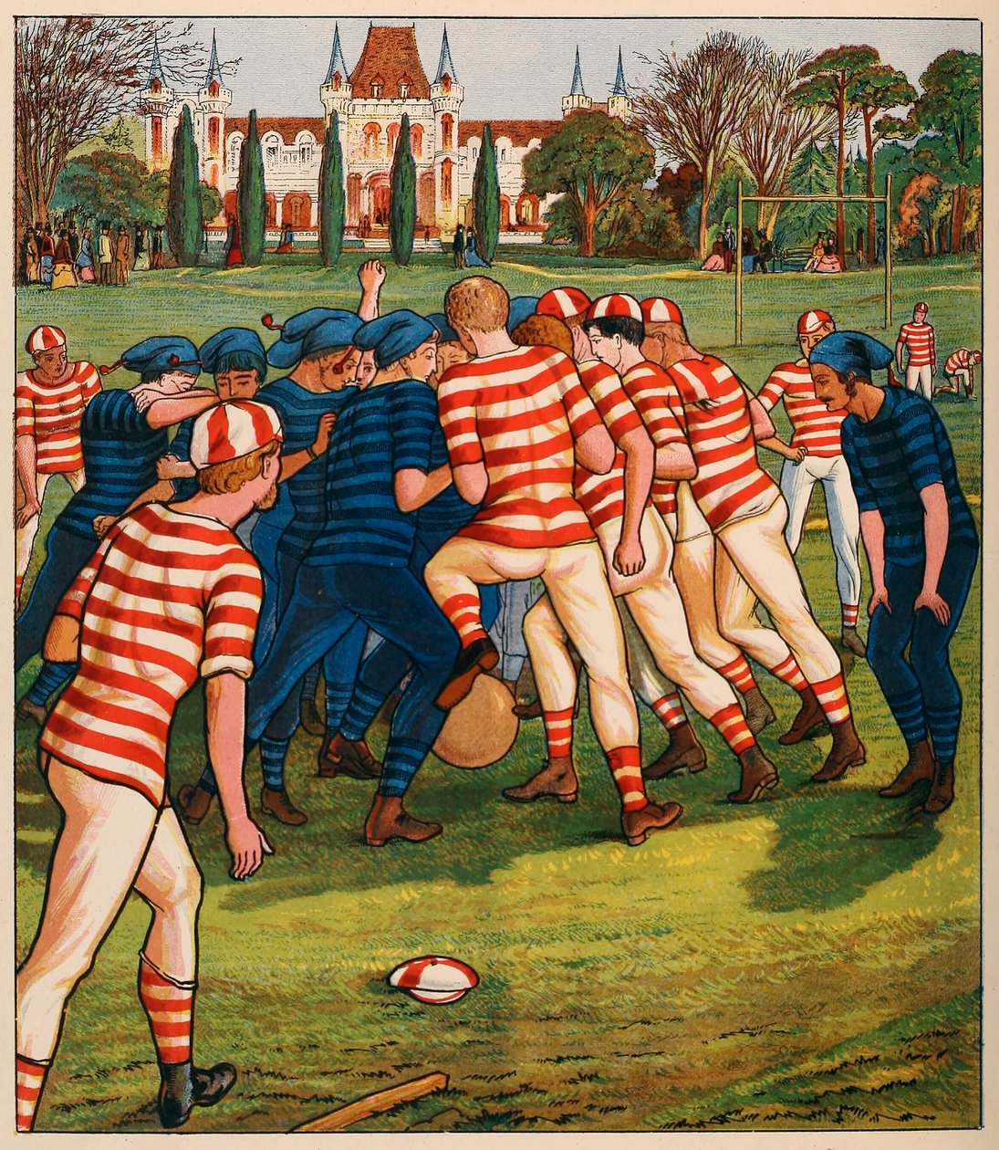 Futebol, da British Sports and Games, pub. C. 1880. de English School
