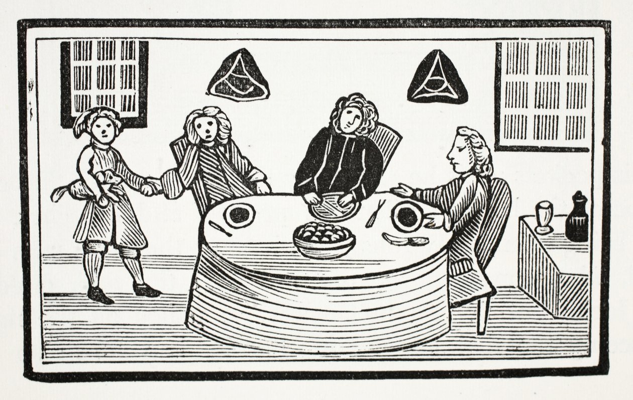 Fortunatus, ilustração dos Chap-livros do século XVIII por John Ashton, bar. 1882 de English School