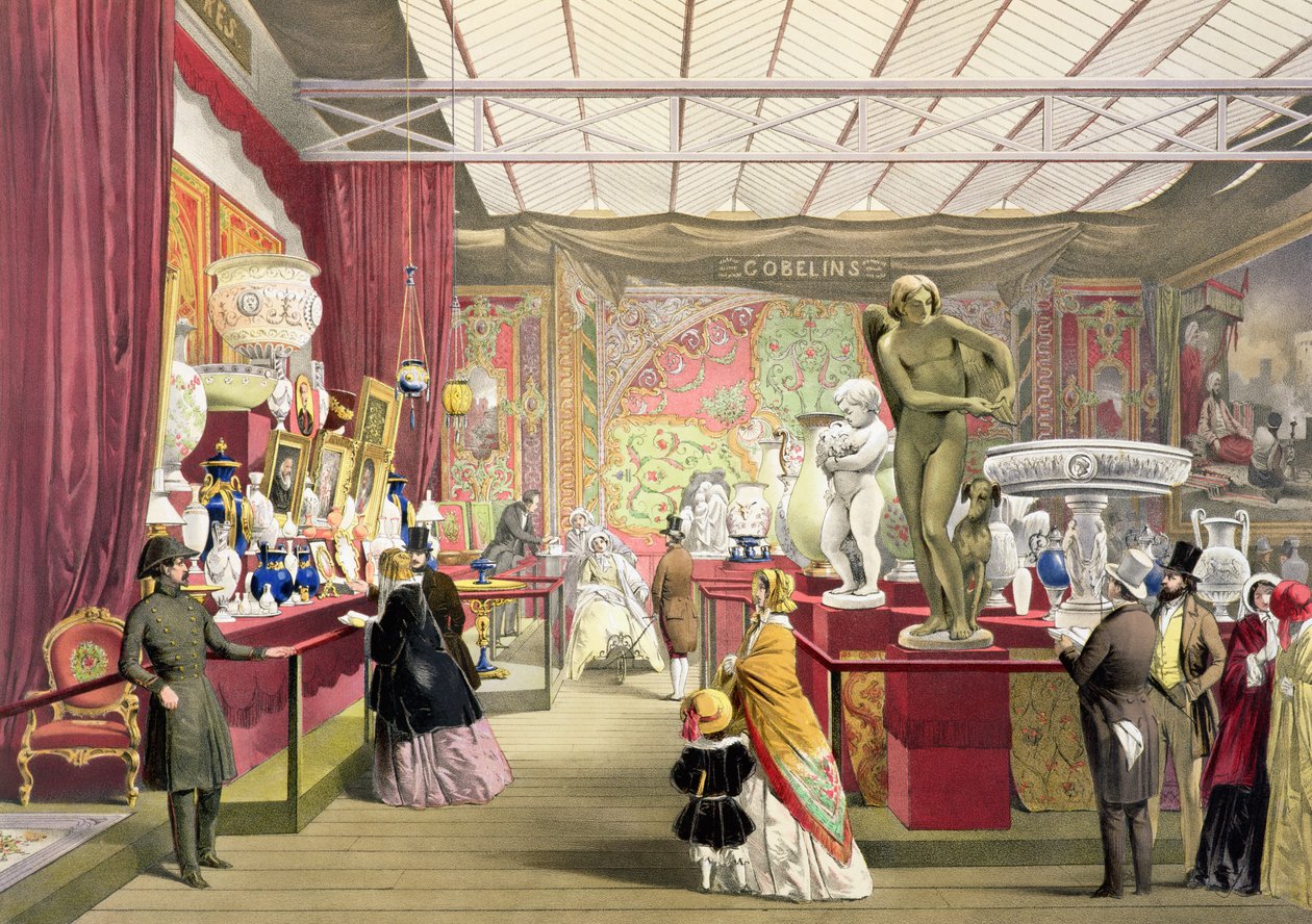 France No. 3, de Dickinsons Comprehensive Pictures da Grande Exposição de 1851, publicado em 1854 de English School