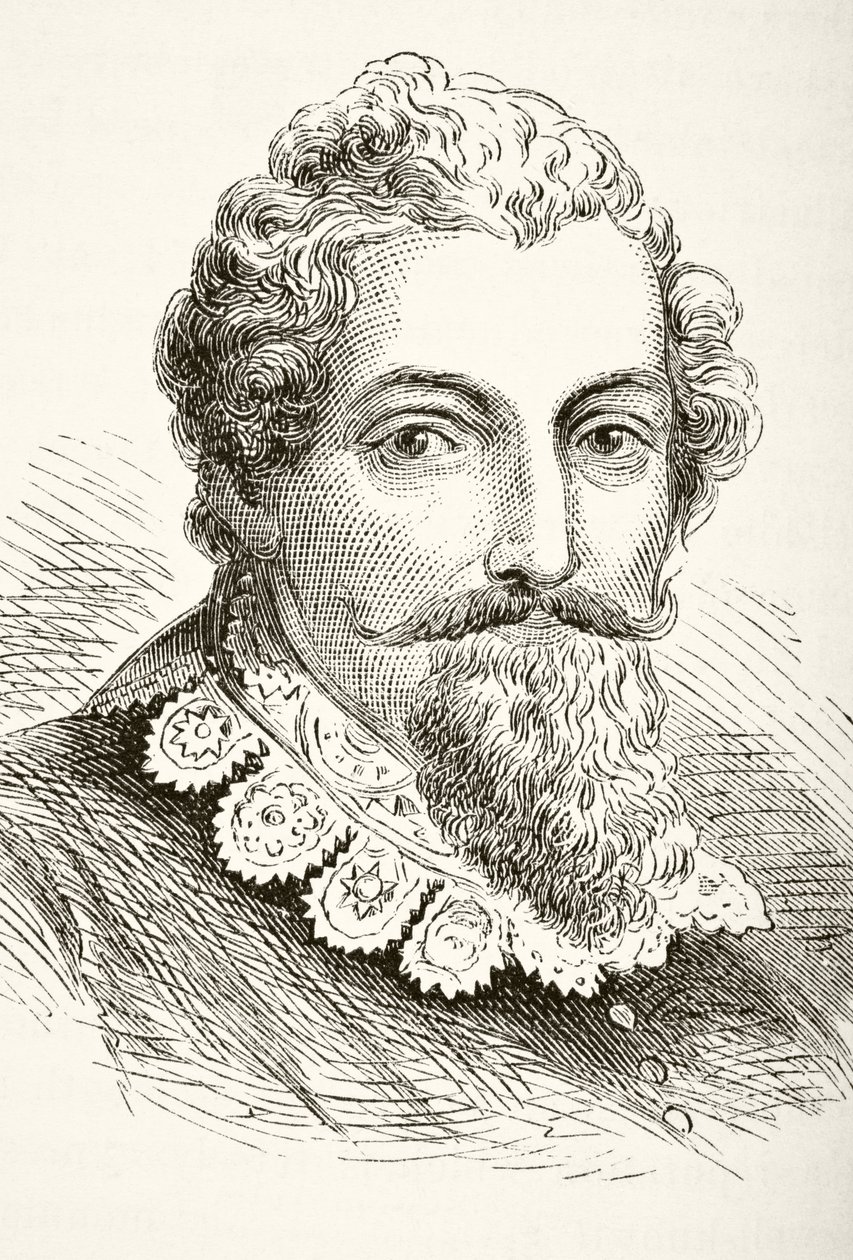 Francis Beaumont, "A História Nacional e Nacional da Inglaterra", de William Hickman Smith Aubrey (1858-1916) publicou Londres, c.1890 de English School