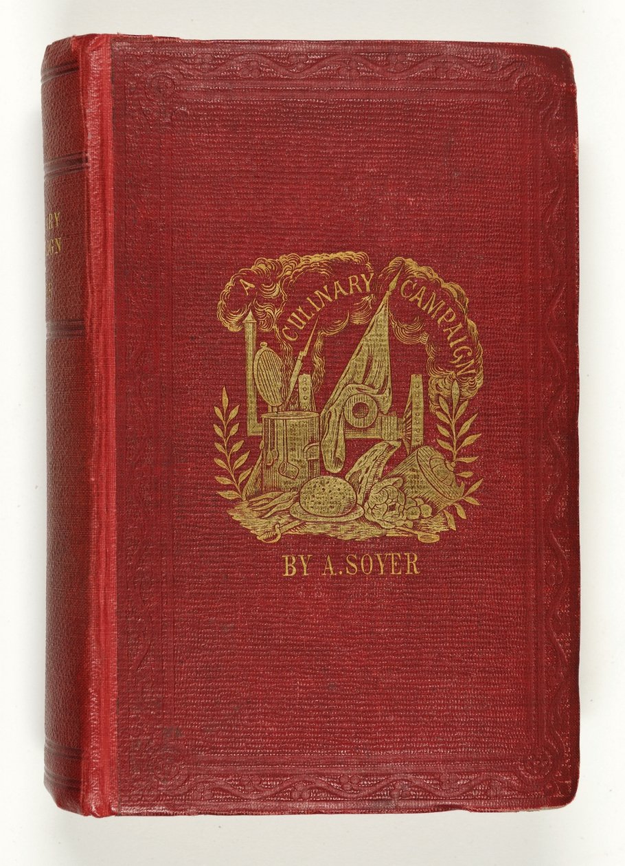 Capa da campanha culinária Soyers, publicada por G.Routeledge & Co., Londres, 1857 de English School